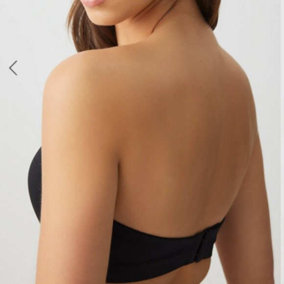 Bundle Lot of 2 Seamless Strapless Bras in Nude / Black SIZE Medium (34C / 36B) - Picture 6 of 7